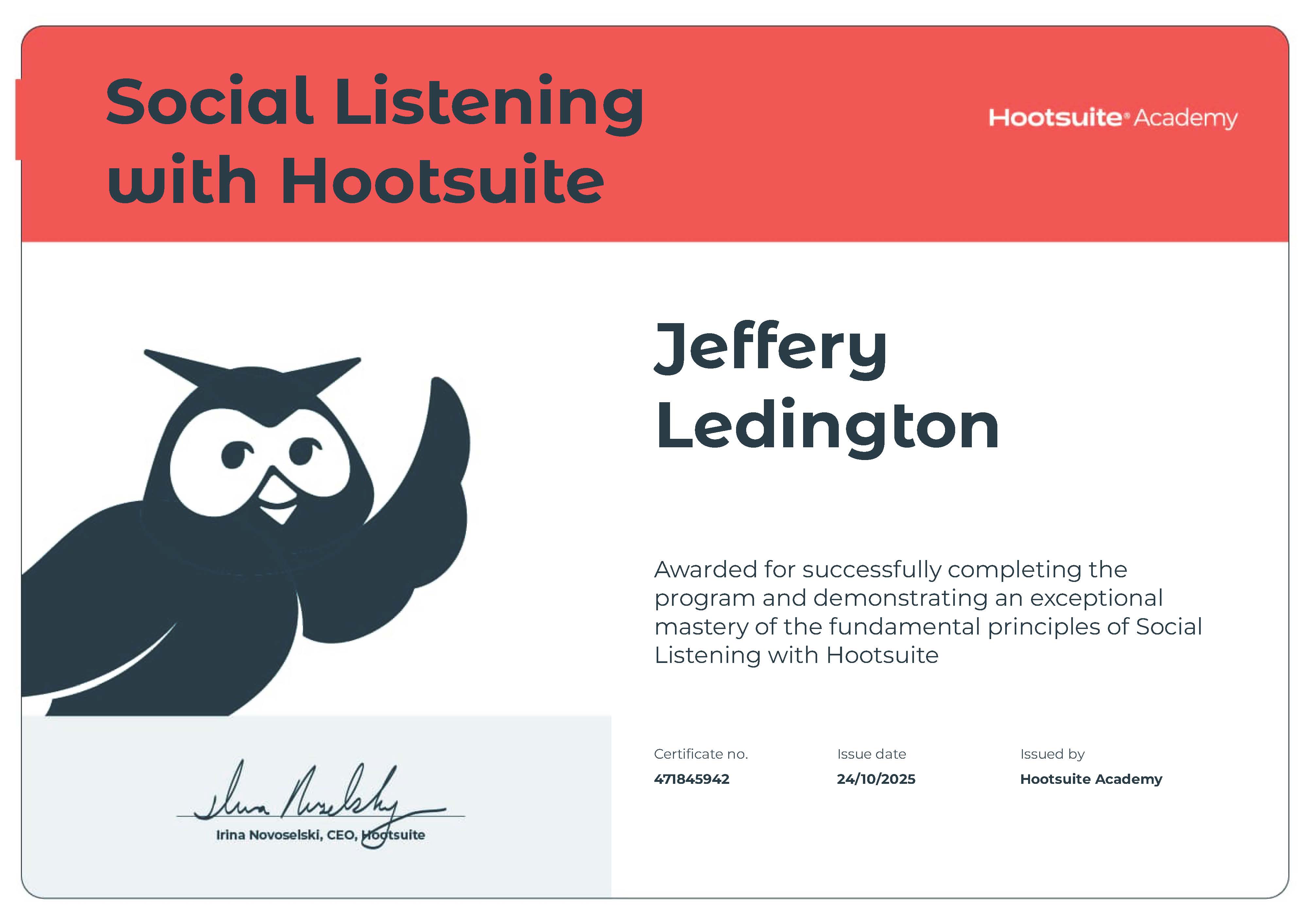 Social Listening with Hootsuite Cover